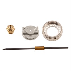 Ремкомплект для краскораспылителя 4 предмета : сопло 1.5 мм + игла + форсунка + зажим сопло Matrix 17302