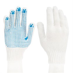 Перчатки х/б, ПВХ покрытие, "Точка", 7 класс 17353