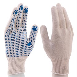 Перчатки х/б, ПВХ покрытие, "Точка", 10 класс 17355