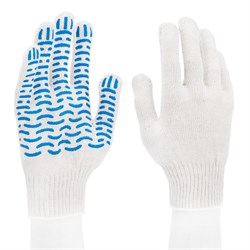 Перчатки х/б, ПВХ покрытие, "Волна", 10 класс 17357