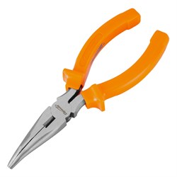 Длинногубцы изогнутые Classic, 160 мм, шлифованные, пластмассовые рукоятки Sparta 14855