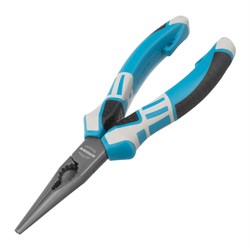 Длинногубцы прямые 170 мм, трехкомпонентные рукоятки Gross 14860