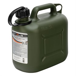 Канистра для ГСМ вертикальная 5 л, пластиковая, усиленная Stels 17475