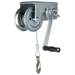 Лебедка шестеренчатая, тяга 0.8 т, тросовая Matrix 17488