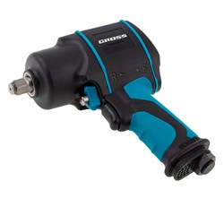 Гайковерт пневматический ударный G1285, 1/2, Twin Hammer, 1220Нм, 6500 об/мин, композитный Gross 17504