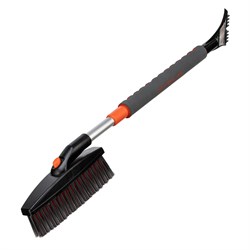 Щетка-сметка для снега со скребком телескопическая Stels 17553