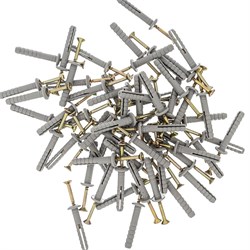 Дюбель-гвоздь полипропиленовый грибовидный бортик 6 x 40 мм, 200 шт Сибртех 17590