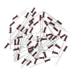 Заклепки 4.0 х 10 мм RAL 3005, красное вино, 50 шт Matrix 17615
