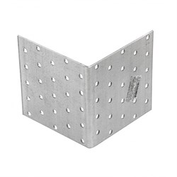 Крепежный уголок равносторонний 2 мм, KUR 100 х 100 х 100 мм Сибртех 17657