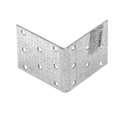 Крепежный уголок равносторонний 2 мм, KUR 60 x 60 x 50 мм Сибртех 17669