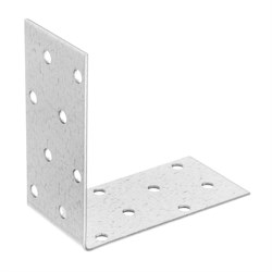 Крепежный уголок равносторонний 2 мм, KUR 80 х 80 х 40 мм Сибртех 17672