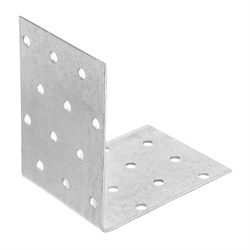 Крепежный уголок равносторонний 2 мм, KUR 80 х 80 х 60 мм Сибртех 17673