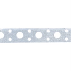 Лента перфорированная, вентиляционная, прямая, 0.55 мм, LP, V 2 см х 25 м, цинк Сибртех 17713