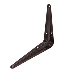 Кронштейн угловой с ребром, 125 х 150 мм, коричневый Сибртех 17772