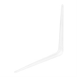 Кронштейн угловой с ребром, 400 х 450 мм, белый Сибртех 17781