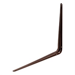 Кронштейн угловой с ребром, 400 х 450 мм, коричневый Сибртех 17782