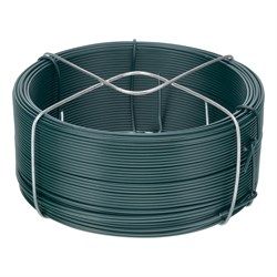 Проволока с ПВХ покрытием, зеленая 1.2 мм, длина 50 м Сибртех 17805