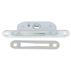 Завертка врезная ЗР2-2 с планкой, цинк, 5 шт, (Металлист) 17874