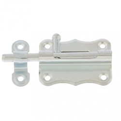 Задвижка накладная ЗТ-2-60, цинк, 5 шт, (Металлист) 17882