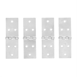 Петля карточная, 128 х 40 мм, цинк, 4 шт, (Металлист) 17897