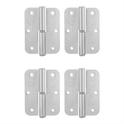 Петля накладная ПН1-85 левая, цинк, 4 шт, (Металлист) 17898