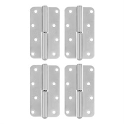 Петля накладная ПН1-110 левая, цинк, 4 шт, (Металлист) 17900