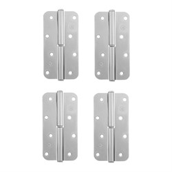 Петля накладная ПН1-130 левая, цинк, 4 шт, (Металлист) 17902