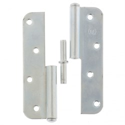 Петля накладная ПН1-130 правая, цинк, 4 шт, (Металлист) 17903