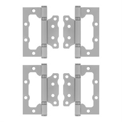 Петля накладная ПНУ-100, белая, 4 шт, (Металлист) 17910