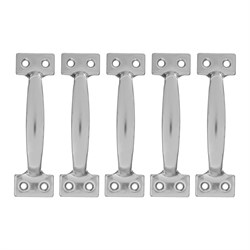 Ручка-скоба РС-120 цельнотянутая, цинк, 5 шт, (Металлист) 17920