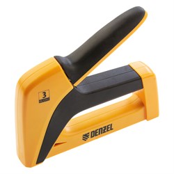 Степлер мебельный, пластиковый корпус, тип скобы: 13, 53, 300, 6-14 мм, Denzel 17945
