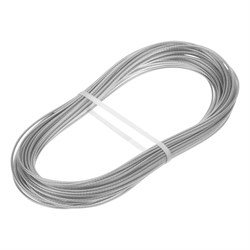 Трос металлополимерный прозрачный ПР-2.0, толщина 2.0 мм, моток 20 метров Сибртех 17947