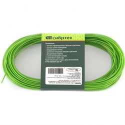 Трос металлополимерный красный ПР-2.5, толщина 2.5 мм, моток 20 метров Сибртех 17959