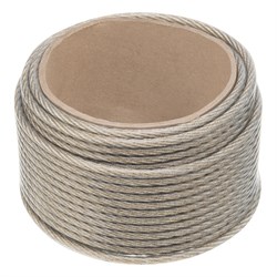 Трос металлополимерный прозрачный ПР-6.0, толщина 6.0 мм, моток 20 метров Сибртех 17966