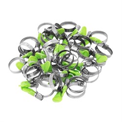 Хомуты металлические элемент крепления с формой ключа 25-40 мм, 50 штук в упаковке Сибртех 17974