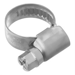 Хомуты нержавеющая сталь, Стандартное болтовое крепление 10-16 мм, 100 штук в упаковке, ширина 9 мм Сибртех 17994