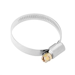 Хомуты нержавеющая сталь, Стандартное болтовое крепление 32-50 мм, 50 штук в упаковке, ширина 9 мм Сибртех 17997