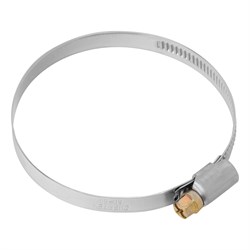 Хомуты нержавеющая сталь, Стандартное болтовое крепление 60-80 мм, 50 штук в упаковке, ширина 9 мм Сибртех 18000