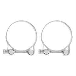 Хомуты металлические, силовые 56-59 мм, ширина 22 мм, шарнирный, W1, 2 шт Сибртех 18025