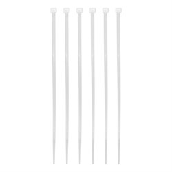 Хомуты, 200 x 3.6 мм, пластиковые, белые, 100 шт Сибртех 18038