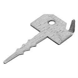 Крепление террасной доски Ключ (Кляммер) 2 мм, 60мм х 30 мм, цинк Сибртех 18105