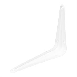 Кронштейн угловой с ребром, 100 х 125 мм, белый Сибртех 18139