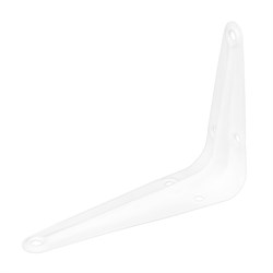 Кронштейн угловой с ребром, 75 х 100 мм, белый Сибртех 18141