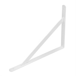 Кронштейн усиленный, 400 х 280 х 30 х 4 мм, белый Сибртех 18146