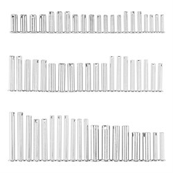 Набор штифтов с головкой и отверстием под шплинт, 60 предметов Сибртех 18147