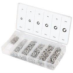 Набор гроверов, D 3, 4, 5, 6, 8, 10 мм, 1200 шт Сибртех 18149