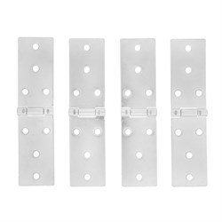 Петля карточная, 140 х 34 мм, цинк, 4 шт, (Металлист) 18178