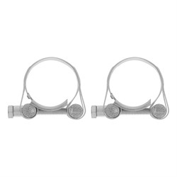 Хомуты металлические, силовые 32-35 мм, ширина 20 мм, шарнирный, W1, 2 шт Сибртех 18234