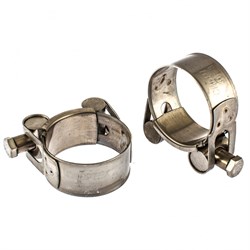 Хомуты металлические, силовые 36-39 мм, ширина 20 мм, шарнирный, W4, 2 шт Сибртех 18236
