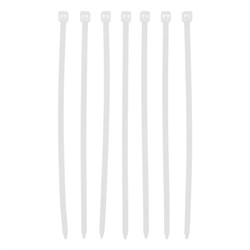 Хомуты, 100 x 2.5 мм, пластиковые, белые, 100 шт Сибртех 18253